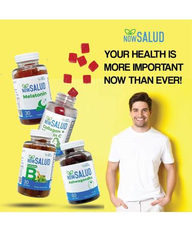 NowSalud Complex B Gummies Dietary Supplement 30 Count Orange Flavored 100% Natural - Buy Online on GoSupps.com