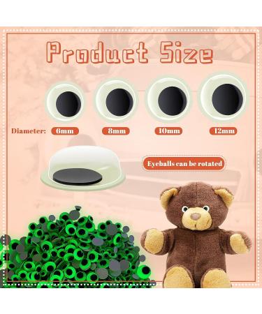 1000 Pcs Self Adhesive Glow in The Dark Googly Eyes - Assorted Sizes for Christmas DIY Decoration - Buy Online on GoSupps.com