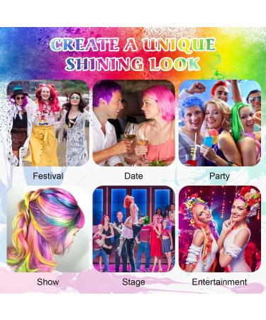 8 Colors Washable Hair Chalks for Girls - Temporary & Non-Sticky Hair Dye Perfect Gift for Kids, Women - Ideal for Makeup, Halloween, Christmas, Birthday, Cosplay - Buy Online on GoSupps.com