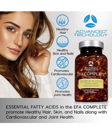 EFA Complete High Potency Omega 3 6 9 Flax, Fish, Borage & Evening Primrose Oil 800mg - 90ct | 3rd Party Tested, High GLA & 369 Omegas - Buy Online on GoSupps.com
