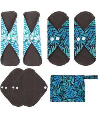 EXCEART Charcoal Washable Menstrual Pads | Reusable Sanitary Cloths for Women & Girls - Buy Online on GoSupps.com