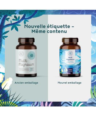 Multi-Magnesium 180 capsules highly dosed 7 bioactive sources of magnesium: phyto-magnesium magnesium bisglycinate citrate & glycinate - 2140mg of magnesium - Buy Online on GoSupps.com