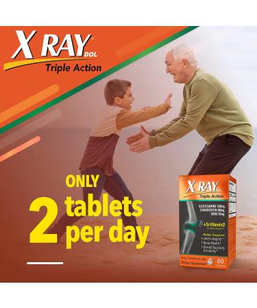 XRay Triple Action Joint Health Supplement with Vitamin D - 60 Count - Buy Online on GoSupps.com