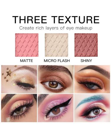 Mknzome Exquisite Cosmetics Gift Set | Multifunctional Makeup Kit for Face Eyes & Lips | Perfect Birthday Gift for Girlfriend - Eyeshadow Palette Lipstick Rouge & Pressed Powder #1 - Buy Online on GoSupps.com