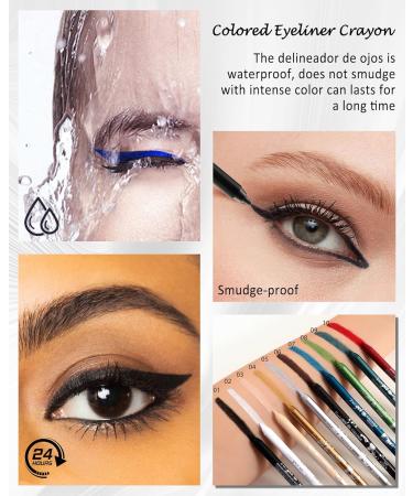  Lestpola Waterproof Gel Eyeliner Nude Brown Cream Matt Long-Lasting with Pencil Sharpener Intense Colour Easy to Apply Hypoallergenic Makeup for Sensitive Eyes 03 - Buy Online on GoSupps.com