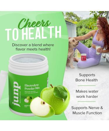 JUNP Electrolytes Powder - Sugar-Free Green Apple Hydration Drink Mix Zero Calorie Keto Friendly 90 Servings - Buy Online on GoSupps.com