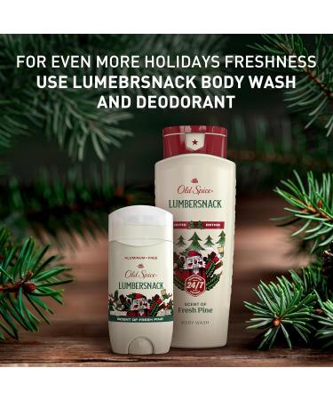 Old Spice Body Wash for Men, Holidudes Holiday Edition, 24/7 Holiday Freshness, Lasting Scent and Rich Lather, Stocking Stuffer, Lumbersnack with Fresh Pine Scent, 16 oz Lumbersnack with Fresh Pine 16 Fl Oz (Pack of 1) - Buy Online on GoSupps.com