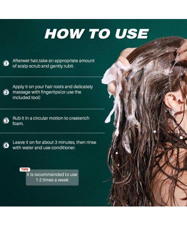 gifyym Rosemary Clarifying Hair Scrub for Buildup Removal Hair with silicone massager for women Promote for prone greasy and dry itchy 100g - Buy Online on GoSupps.com