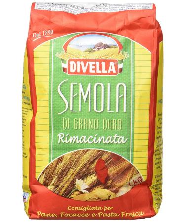 12x Divella Semola Di Grano Duro Rimacinata durum wheat semolina 1kg