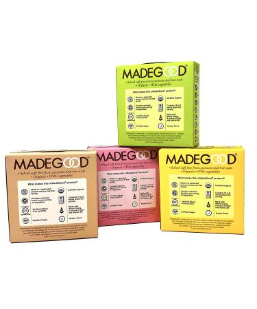 Made Good Organic Granola Minis Variety Pack - 4 Flavors, Nut & Peanut-Free, Gluten-Free, Vegan, Kosher - 16 Portion Packs - Buy Online on GoSupps.com