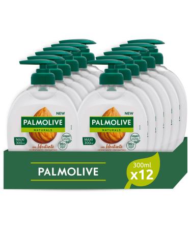 Palmolive Palmolive Milk and Almond Liquid Hand Soap 12 x 300ml Pack | Moisturizing Hand Wash | 96% Naturally Derived Ingredients* | 95% Biodegradable Formula
