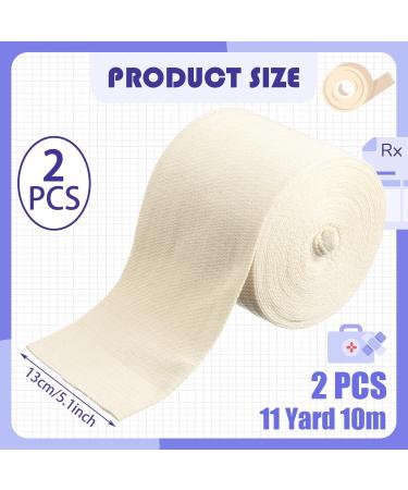 Preboun 2 Rolls Cotton Stockinette Tubular Bandage - 11 Yard Reusable Elastic Sleeve for Ankles & Elbows (5 Inch) | Comfortable Arm Support - International Shipping Available - Buy Online on GoSupps.com