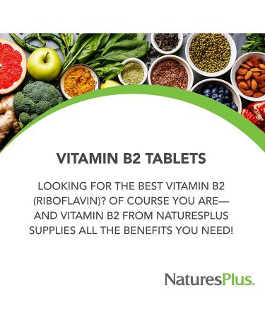 Nature's Plus Vitamin B-2 250 mg - 60 Tablets | Energy Support & Cell Health - Buy Online on GoSupps.com