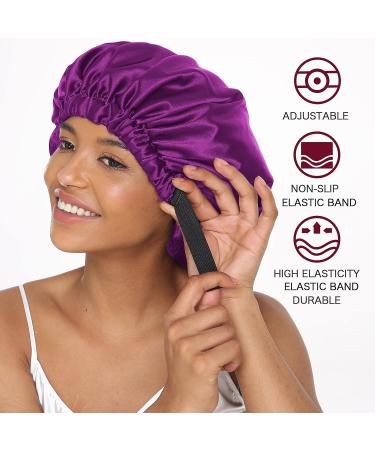 COMFYROLL Silk Satin Bonnet - Double Layered Cap for Curly Hair Protection - Buy Online on GoSupps.com