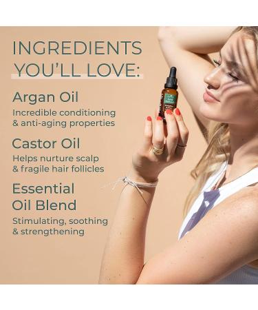 Plant Therapy Hair Therapy Grow & Repair Serum 1 oz - Argan & Castor Oil - Strengthen, Repair & Grow Hair with Rosemary - Buy Online on GoSupps.com