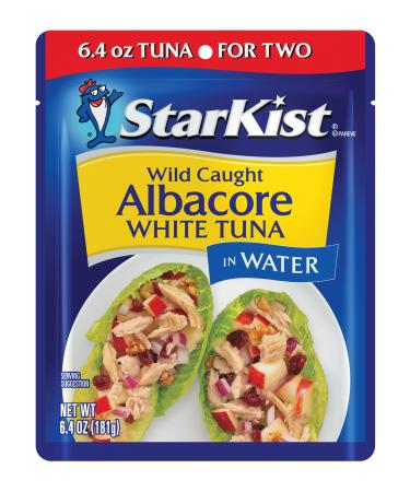 Starkist Wild Caught Albacore White Tuna In Water, 6.4 Oz Pouch