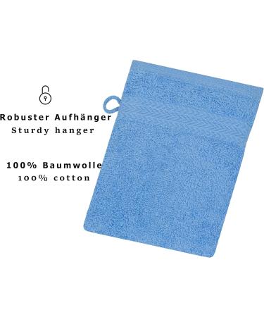 Buy Betz Premium Cotton Wash Mitt | 100% Cotton Washcloth 16x21 cm - Light Blue | International Shipping Available - Buy Online on GoSupps.com