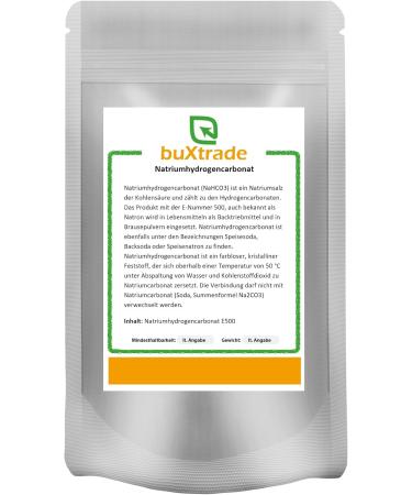 Buy 2 x 1 kg Sodium Bicarbonate (Baking Soda) - Pure E500 Sodium Hydrogen Carbonate - 2 kg for Baking & Cleaning - Buy Online on GoSupps.com