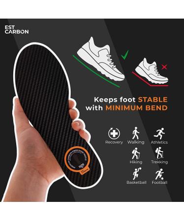 Carbon Fiber Insole Orthotic Shoe Insert for Foot Arthritis and Toe Conditions - EU40 10.20 Inch - Buy Online on GoSupps.com