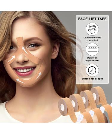 4 Rolls Face Lift Tape - Overnight Wrinkle Reduction Patches for Forehead Face & Neck | 2.5cm x 5m | Global Shipping Available - Buy Online on GoSupps.com