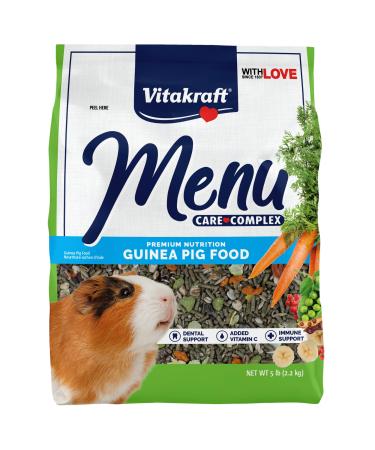 Vitakraft Menu Premium Guinea Pig Food - Alfalfa Pellets Blend - Vitamin and Mineral Fortified