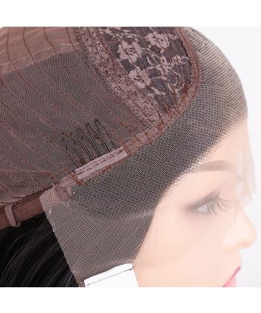 Salomezklm Lace Front Wig - Long Brown Heat-Resistant Corrugated Hair Without Glue for Fashionable Women (61 cm) - Buy Online on GoSupps.com