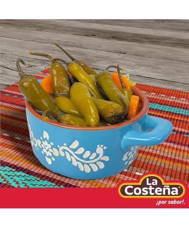La Costena Serrano Whole Chillies 199g (Pack 10) / Mexican Serrano Hot Spicy Chilli Peppers Canned Chillies Bulk - Buy Online on GoSupps.com
