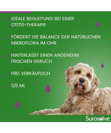 Fidavet Surosolve ear cleaner for dogs and cats 125ml - Buy Online on GoSupps.com