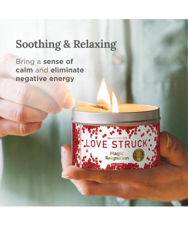 Buy Magnificent 101 Love Struck Aromatherapy Candle - 6 Oz Soy Wax Tin for Love Reignition & Chakra Healing | 30 Hour Burn - International Shipping Available - Buy Online on GoSupps.com
