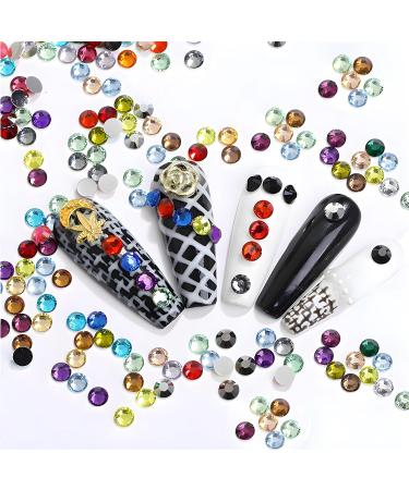 Flatback Rhinestones Round Gems for Nail Art & Crafts - 1250Pcs SS20 5mm Orange Glitter Crystals for DIY Bags Clothes & Shoes - Buy Online on GoSupps.com
