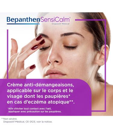 Bepanthen Sensicalm Anti-Itch Cream - Medical Device - Atopic Eczema Itching - Cortisone Free - Adult Horn - 2 Pack of 50g (100g Total) - Buy Online on GoSupps.com