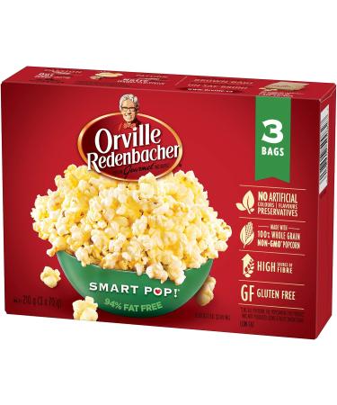 Orville Redenbacher Smart Pop! Popcorn 3 Count (Pack of 1) Smart Pop 210 g (Pack of 1) - Buy Online on GoSupps.com