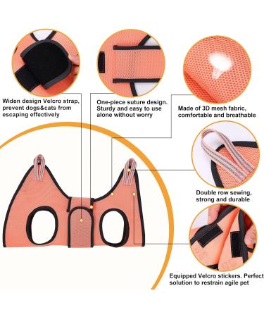 KKIIMATT 9-in-1 Pet Fur Care Harness with Nail Clipper File & Comb - Ideal for Dog Care | XXS Pink/Orange - Buy Online on GoSupps.com