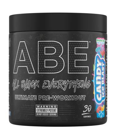 Applied Nutrition ABE Pre Workout - All Black Everything Pre Workout Powder Energy & Physical Performance with Citrulline Creatine Beta Alanine (375g - 30 Servings) (Candy Ice Blast)