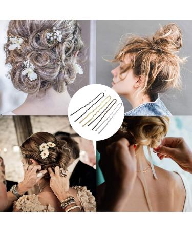 200 Pcs Zliutin Metal U-Shape Hair Needles & Wave Hair Clips - Classic Bobby Pins for Women & Girls - Perfect for All Hair Types - Buy Online on GoSupps.com