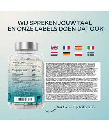 AAVALABS Marine collagen capsules with magnesium & hyaluronic acid Marine collagen with hyaluronic acid & pure collagen peptides 120 Marine Collagen capsules GMO gluten & lactose free - Buy Online on GoSupps.com