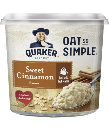 Quaker Oat So Simple Sweet Cinnamon Porridge Pot 57g - Delicious Breakfast On-the-Go - Buy Online on GoSupps.com
