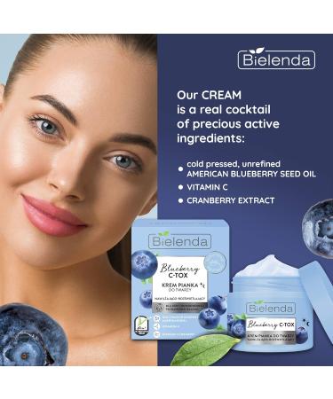 BLUEBERRY C-TOX - Moisturizes Regenerates And Smoothes The Skin Prone To Drying Reduces The Feeling Of Tightness And Discomfort - Blueberry C-Tox Cream - Foam Moisturizing And Brightening - 40 g - Buy Online on GoSupps.com