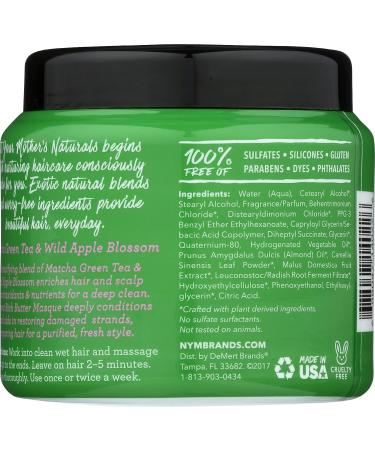 Not Your Mother's Naturals Butter Masque Green Tea/Apple 10.0 oz - Hydrating Hair Treatment - Buy Online on GoSupps.com
