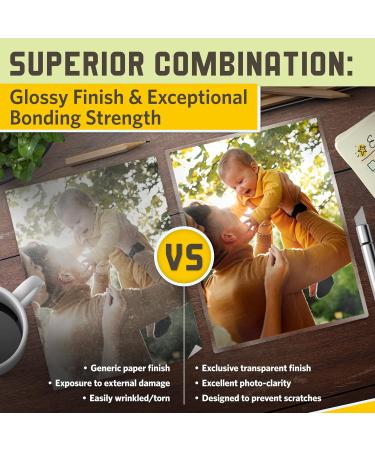 Self Adhesive Laminating Sheets 5.3 x 7.3 Inches 4 Mil Thick 20 Pack Suited for Photo Size Self Sealing Lamination Sheets 5 x 7 - Buy Online on GoSupps.com