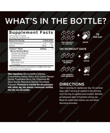 Six Star Elite 100% Whey Protein Plus Triple Chocolate 1.8lbs & Creatine Pills X3 Creatine Capsules Muscle Builder - Buy Online on GoSupps.com