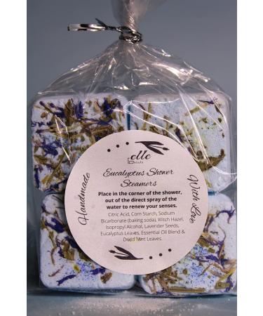Elle Beauty Handmade Eucalyptus Lavender Aromatherapy Shower Steamers - 4 Pack - Buy Online on GoSupps.com