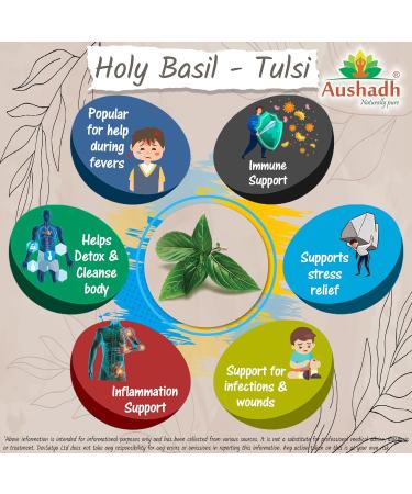 Organic Holy Basil (Tulsi) Capsules - Natural Stress Relief and Immune Support - Buy Online on GoSupps.com