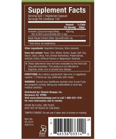 Turmeric with Non-GMO Indian Turmeric Root - Joint Mobility & Cellular Health Support (120 Vegetarian Capsules) - Buy Online on GoSupps.com