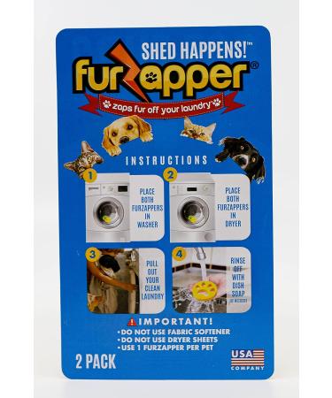 FurZapper Pet Hair Remover Double Pack - 2 Pack Pet Hair Remover Set - Buy Online on GoSupps.com