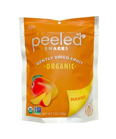 Peeled Snacks Organic Dried Fruit, Mango, 7oz. –Healthy, Vegan Snacksfor On-the-Go, Lunch and More