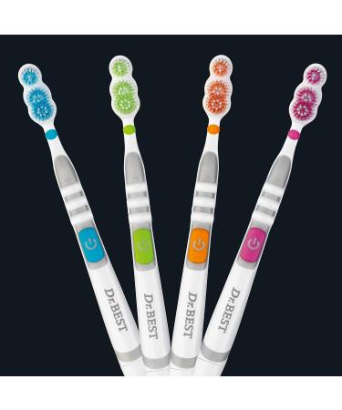 Dr. Best Vibration Polimed Toothbrush - Medium for 9x Better Gum Cleaning | 1 Pack - Buy Online on GoSupps.com