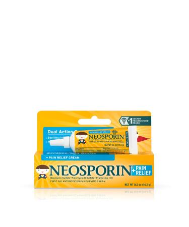 Neosporin  Antibiotic Cream Kids  Maximum Strength + Pain Relief  0.5 oz