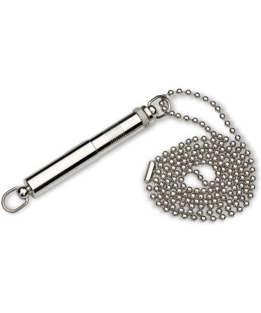 Company of Animals Professional Dog Whistle - Adjustable Frequency for Training - Clear Sound - Includes Lanyard & Cap - Silver Medium - Buy Online on GoSupps.com