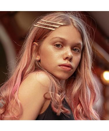 100 Pcs Gold Bobby Pins - Metal Twist Hair Clips for Women's Thick Long Updo Hair Style - Buy Online on GoSupps.com